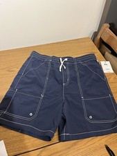 Boy's Free Assembly Blue Cotton Camp Shorts XXL 18 NWT