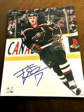 Filip Kuba Autographed Minnesota Wild 8x10 Photo   COA        
