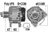 Messmer Lichtmaschine Generator 150A 14V FüR Renault Clio IV 1.5 Dci 90