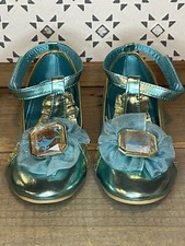 Retired Disney Store Princess Jasmine Dress Up Costume Shoes Kids Aladdin 11/12