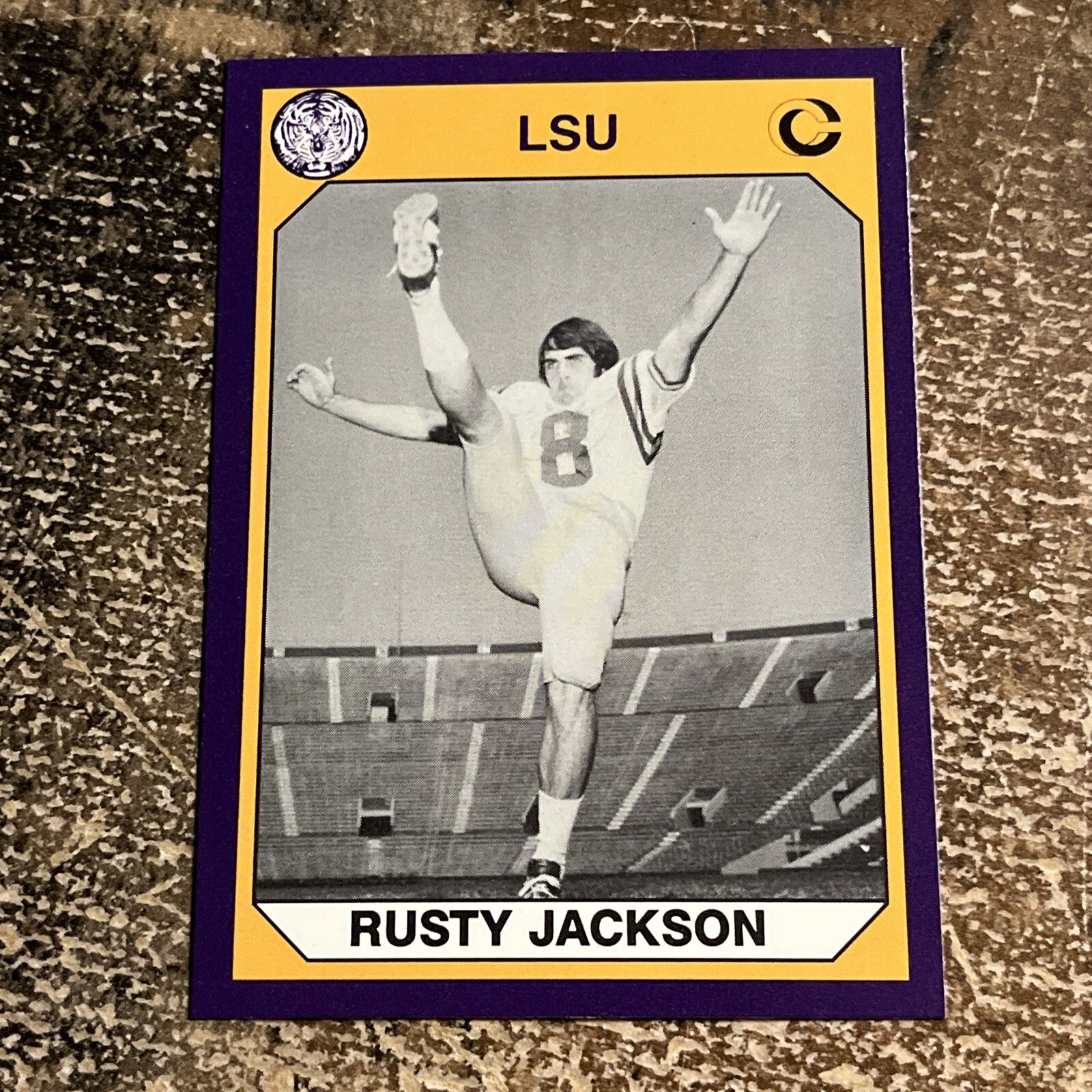 1990 Collegiate Collection LSU Tigers Rusty Jackson #73
