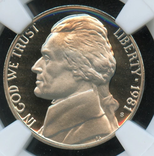 NGC - Jefferson Nickel - 5c - 1981 S Type 1 - PF-69-UC