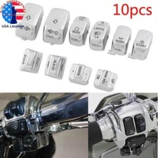 Chrome Hand Control Switch Housing Caps Butto...