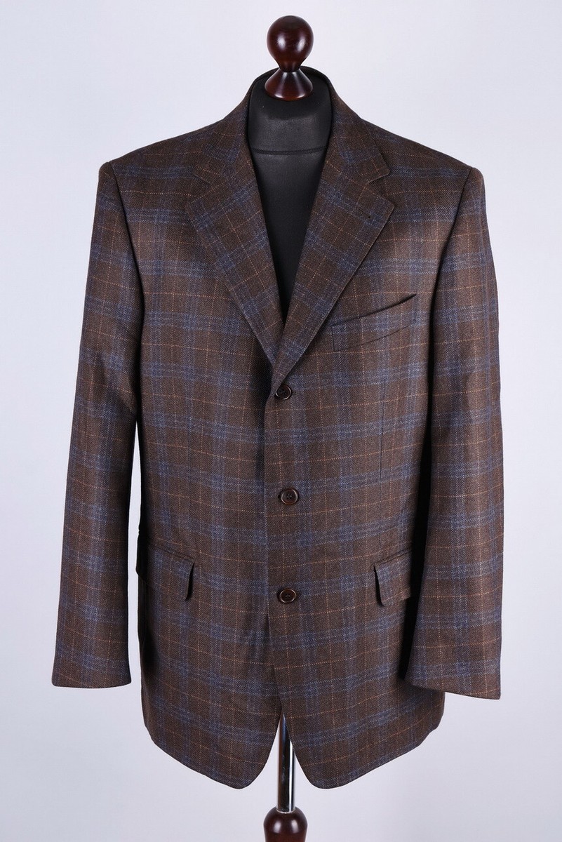 Balmain Wool Classic Checked Blazer Jacket Size L / UK42