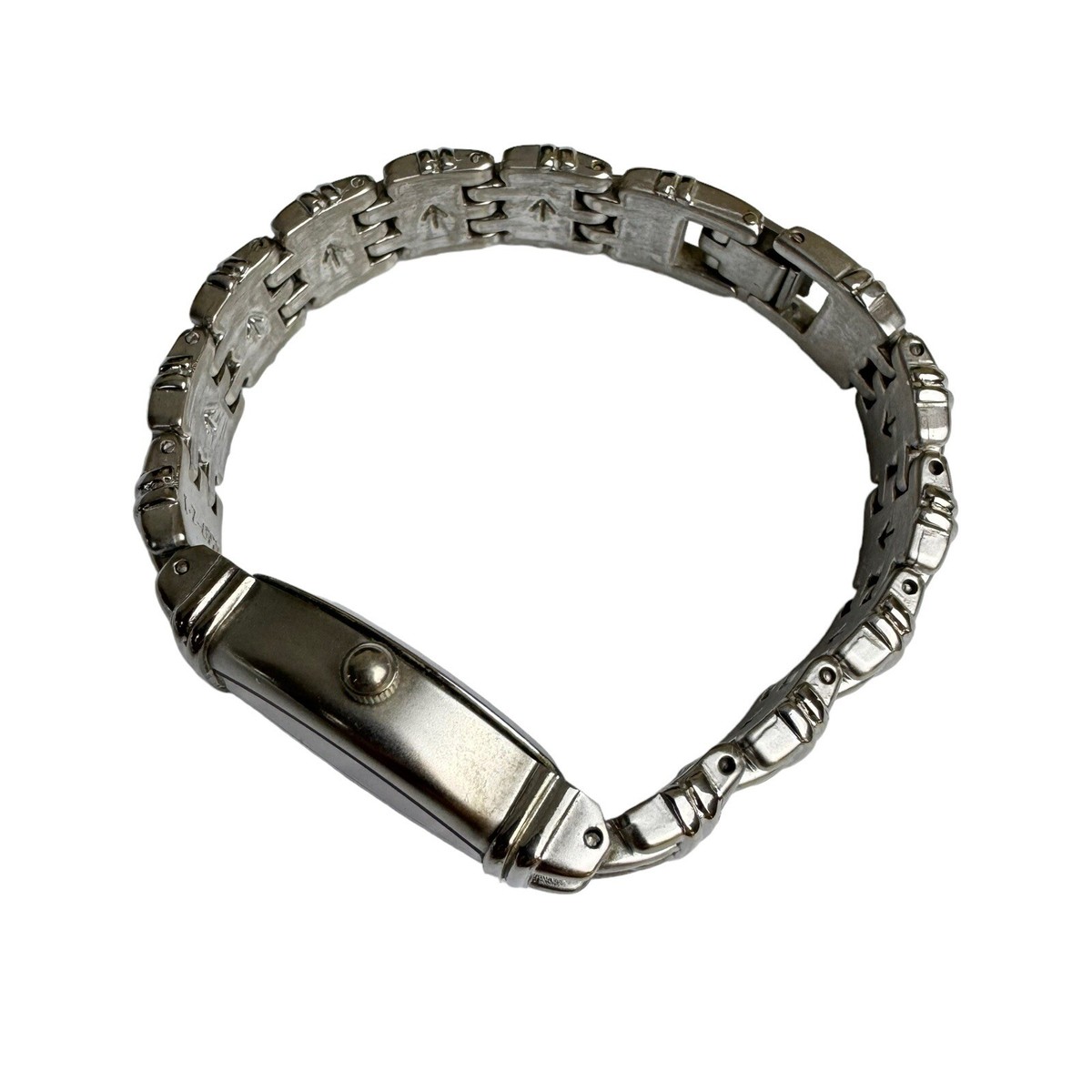 Gucci Womens Watch Silver With Black Face 4597-Z-I Tested Gucci Womens Watch Silver With Black Face 4597-Z-I Tested
