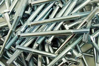 (125) Hex Head 1/4-20 x 3-1/4'' Grade 5 Bolts Cap Screws Zinc