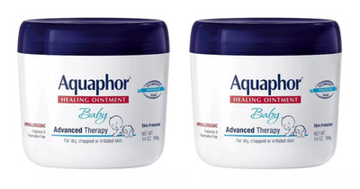 Pack 2 Aquaphor BABY Advanced Therapy Healing Ointment, Dry Skin, 14 oz, 04/26+