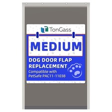 TonGass PAC11-11038 Medium Dog Door Flap Replacement Compatible Medium, Gray