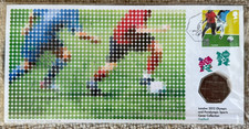 LIMITED EDITION Olympics FOOTBALL BUNC 50p Fifty Pence Coin and Stamp Cover