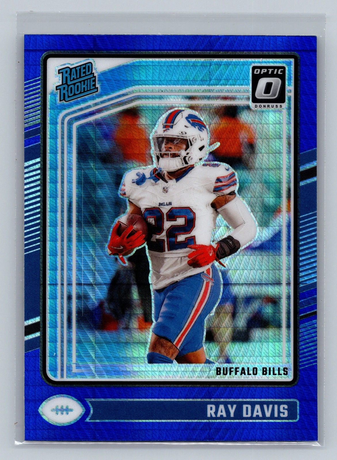 2024 Donruss Optic #283 Ray Davis Blue Hyper