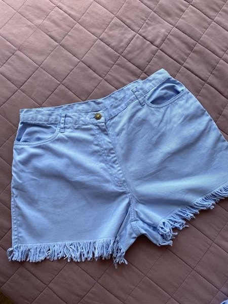 Women Joie Shorts Blue Cotton 40 / L / 48