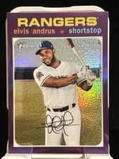 2020 Topps Heritage - Elvis Andrus #THC-401 Chrome Purple Refractor