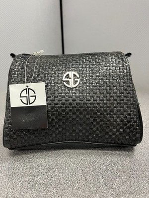 Studio Gear Black Clutch Bag Ex''Straw''Dinary