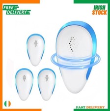Powerful Ultrasonic Pest Repeller Plug-In Easy To Operate 1,300sq.ft 4 Pack NEW