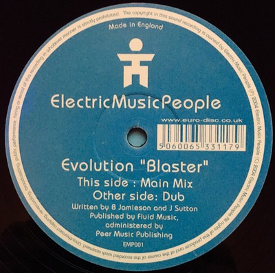 Evolution, Blaster, (12''), VG+, 3653620335