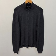Ted Baker Men 1/4 Zip Pullover Sweater Size 5 Gray D026 -23
