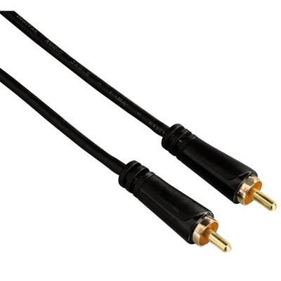 Hama Cinch-Kabel 1:1 Chinch Subwoofer-Kabel Mono Audio Digital + Analog Boxen