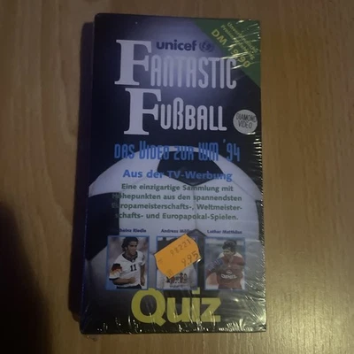 VHS Unicef Fantastic Fußball Quiz WM 94 NEU OVP verschweißt 1994 - Bild 1 von 4