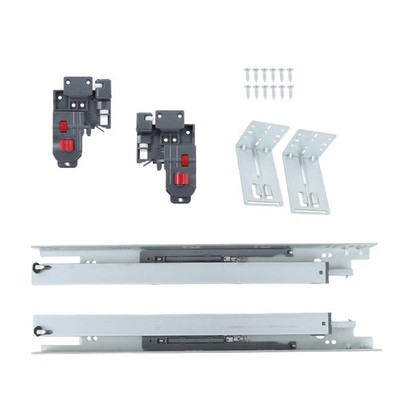 1 Pairs Undermount Drawer Slides 18 inch Undermount Soft Close Drawer Slides