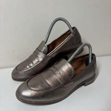 Clarks Trish Rose Gold Metallic Finish Slip On Loafers Shoes Womens UK Size 5.5