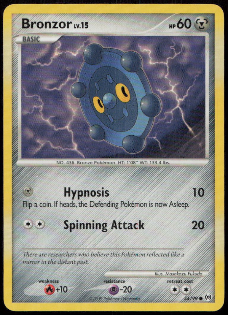 Bronzor 54/99 LP Arceus Common Pokemon