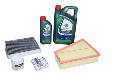 Original Inspektionskit Ford 2,0 Ecoboost inkl. 6 Liter 5W20 Castrol Öl 55559333