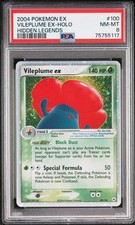 Pokemon Vileplume EX Holo Hidden Legends 100/101 PSA 8
