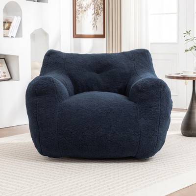 Bean Bag Chair, Bean Bag Sofa Chair with Armrests Stuffed High-Density Foam,DJYD