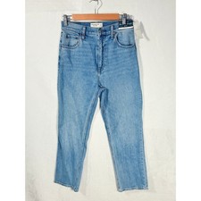 Abercrombie  Fitch NWT The Ankle Straight Ultra High Rise Jeans Women Sz 27 90s