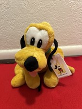 Walt Disney World Pluto 9  Bean Bag Plush Stuffed Animal Toy Original NWT