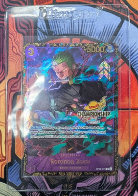 Roronoa Zoro OP09-076 Championship Tournament Prize Promo One