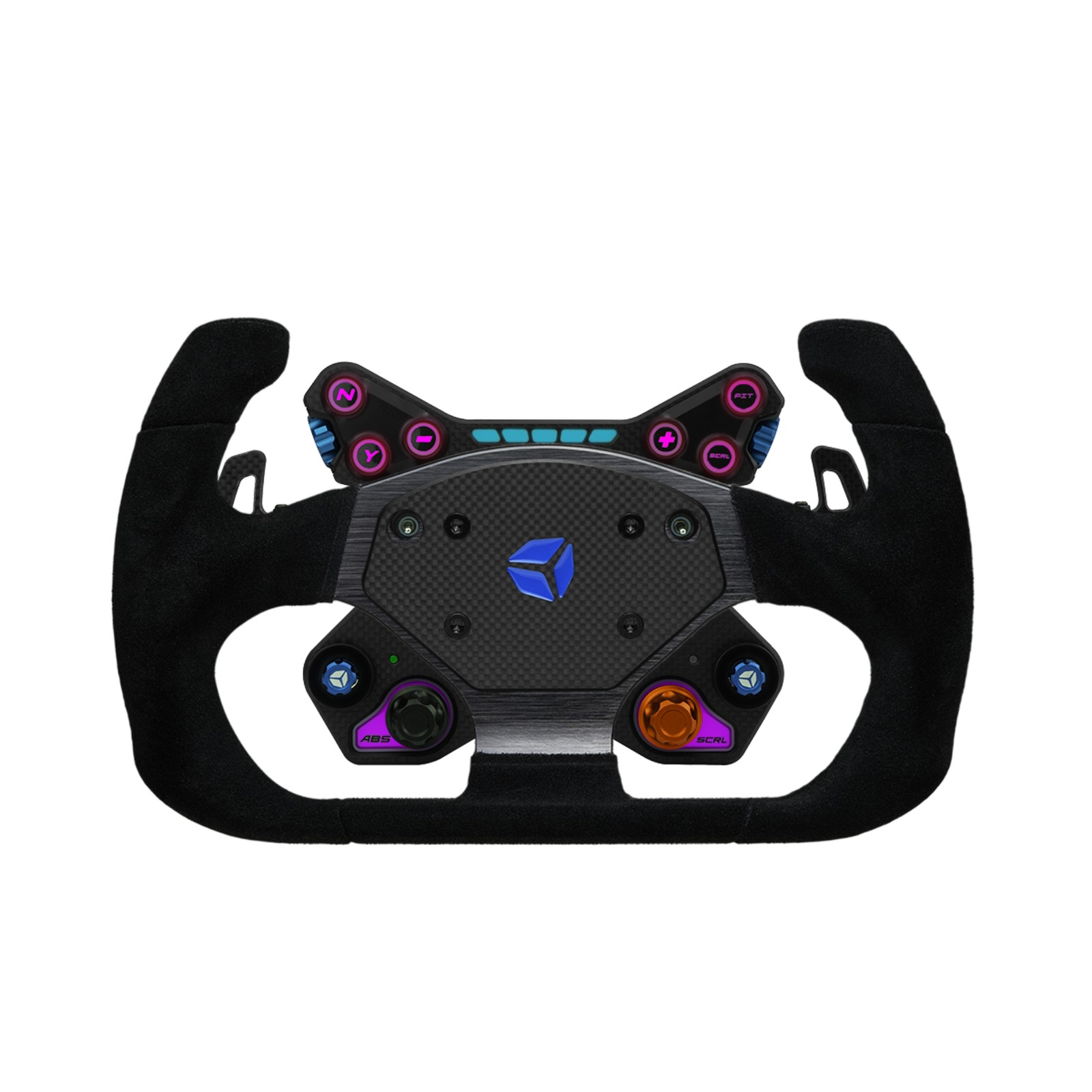 Cube Controls GT Pro V2 Reparto Suede Sim Racing Steering Wheel - 2 Paddle