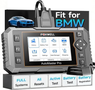 BMW Mini OBD2 Scanner FOXWELL NT510 Pro Battery Tester