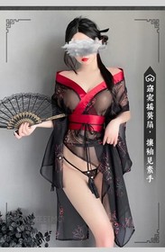 Sexy Lingerie Japanese Kimono Bathrobe Cosplay Costumes Traditional Pajama Dress