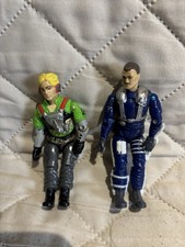 LOT OF 2 VINTAGE GI JOE FIGURES SKY PATROL SKYDIVE PSYCH OUT LOOSE JOINTS
