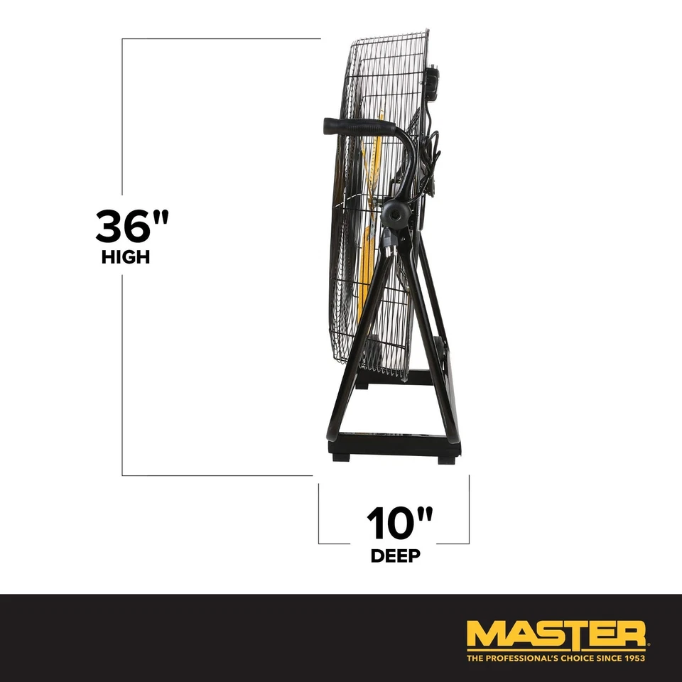 Ventilador de piso industrial de alta velocidade de 30 polegadas - uso para garagem ou armazém. A... - Imagem 2 de 4