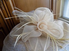 Badley Mischka Gold Metallic Derby Fancy Hat with extra large brim
