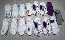 Lot of 13 Women  s Athletic Ankle / No-Show Socks   Size 6-10