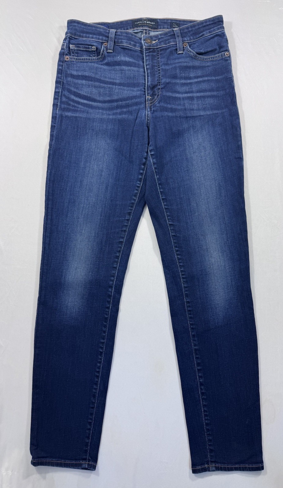 Lucky Brand Jeans Womens 4/27 Hayden Skinny Dark Blue Orta Premium Denim Stretch