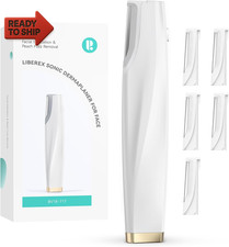 Sonic Dermaplaning Tool for Face - Rechargeable Dermaplane Razor with 6 Refill