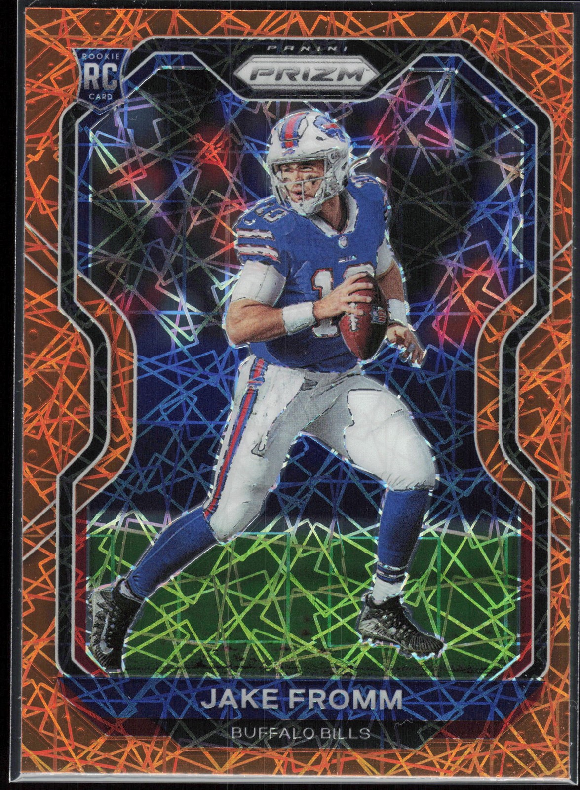 2020 Panini Prizm Jake Fromm Prizm Lazer Rookie #310