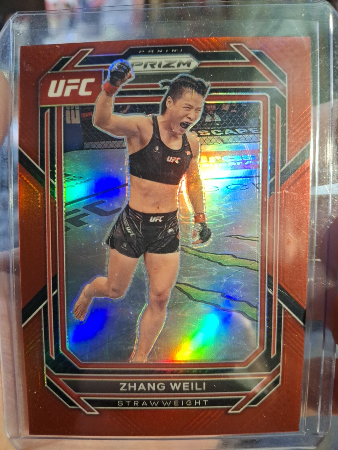 2023 Panini Prizm UFC - Zhang Weili #198 Red Prizm /199