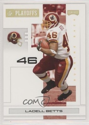 2007 Playoff NFL Playoffs Gold 50/299 Ladell Betts #100 qn6