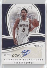 2022-23 Panini Immaculate Heralded Signatures 28/99 Herbert Jones Auto 0x2s
