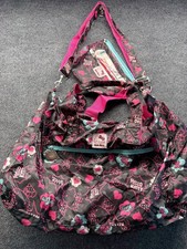 Bolso de Lona Hello Kitty Sanrio 2011 De Colección y Juego de Bolígrafo de 4 Colores - Nuevo Con Etiquetas