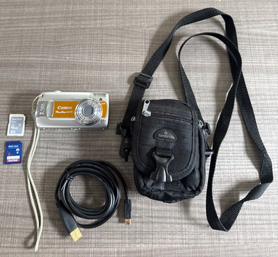 Mint Canon PowerShot A470 Digital Camera 7.1MP 3.4x Optical Zoom Orange, & more!