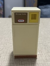 Vintage Little Tikes Dollhouse Kitchen Refrigerator Fridge w/ Shelves 5"