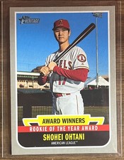 2019 Topps Heritage Shohei Ohtani Rookie Of The Year Award Winner #AW-5