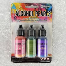 Ranger Tim Holtz Alcohol Pearl Inks - Envy, Enchanted, Villainous - 3 Pack - New