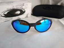 Vintage Oakley Eye Jacket Redux OO9438 Prizm Sunglasses Black frame/Blue lens